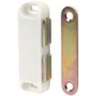 Essentials Magnetic Cabinet Catches White 65mm x 20mm 10 Pack