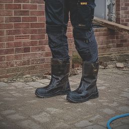 DEWALT Millington Size 9  Brown Waterproof  Safety Rigger Boots