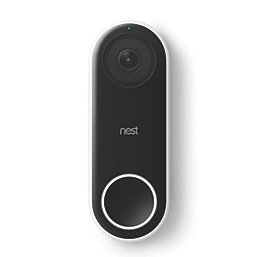 Google Nest Hello Wired Smart Video Doorbell Black