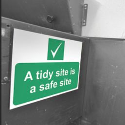 Essentials  "A Tidy Site Is A Safe Site" Sign 300mm x 400mm