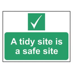 Essentials  "A Tidy Site Is A Safe Site" Sign 300mm x 400mm