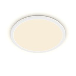Philips SuperSlim LED Ceiling Light IP44 White 15W 1300lm - Screwfix