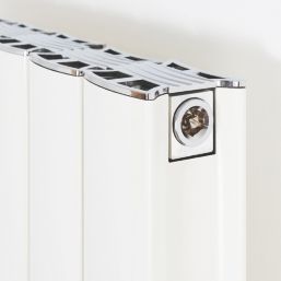 Time GLOW 1800mm x 345mm 4030BTU White Vertical Designer Radiator