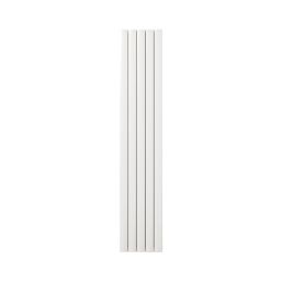 Time GLOW 1800mm x 345mm 4030BTU White Vertical Designer Radiator