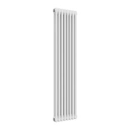 Reina 1500mm x 380mm 2867BTU White Vertical 2 Column Radiator