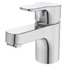Refurb Ideal Standard Cerabase Chrome/Silver 122mm Cloakroom Lever Mono Basin Mixer Tap  With Clicker Waste
