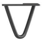 Rothley 2-Pin Hairpin Furniture Leg Matt Black 100mm