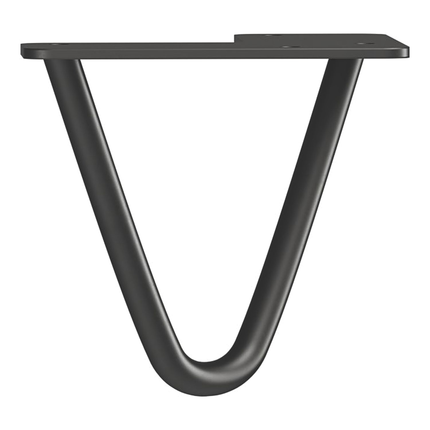 Rothley 2-Pin Hairpin Furniture Leg Matt Black 100mm (592PR)
