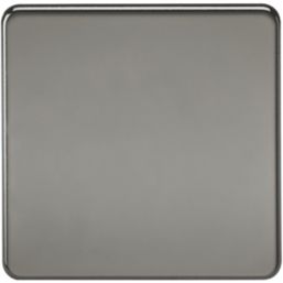 Knightsbridge  1-Gang Blanking Plate Black Nickel