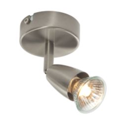 Saxby Amalfi Round 1-Light Spotlight Satin Nickel