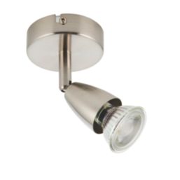 Saxby Amalfi Round 1-Light Spotlight Satin Nickel