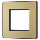 British General Evolve 2-Module Modular Faceplate Satin Brass