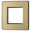 British General Evolve 2-Module Modular Faceplate Satin Brass