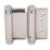 Eclipse Satin Stainless Steel  Spring Hinges 78mm x 130mm 2 Pack
