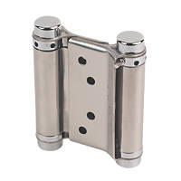 Eclipse Satin Stainless Steel  Spring Hinges 78 x 38mm 2 Pack