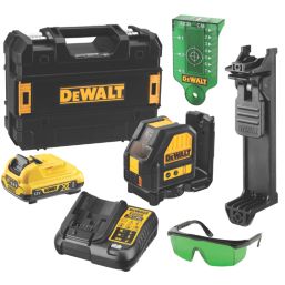 DeWalt DCE088D1G 12V 1 x 2.0Ah Li-Ion XR Green Self-Levelling Cross-Line Laser Level