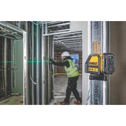 DeWalt DW088CG-XJ Green Self-Levelling Cross-Line Laser Level - Screwfix