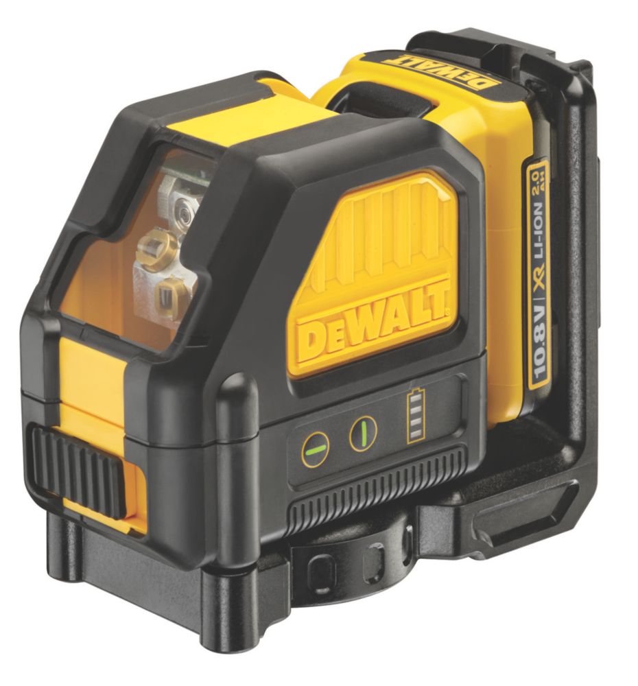 DeWalt DW088CG-XJ Green Self-Levelling Cross-Line Laser Level - Screwfix