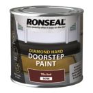 Ronseal 250ml Tile Red Satin Doorstep Paint