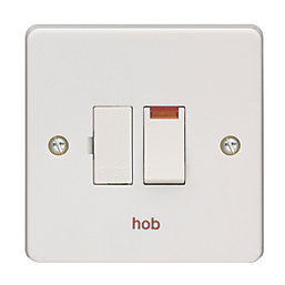 Crabtree Capital 13A Switched Hob Fused Spur with Neon White