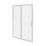 Fit Quick Framed Rectangular Sliding Shower Door Chrome 1000mm x 1850mm