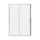 Fit Quick Framed Rectangular Sliding Shower Door Chrome 1000mm x 1850mm