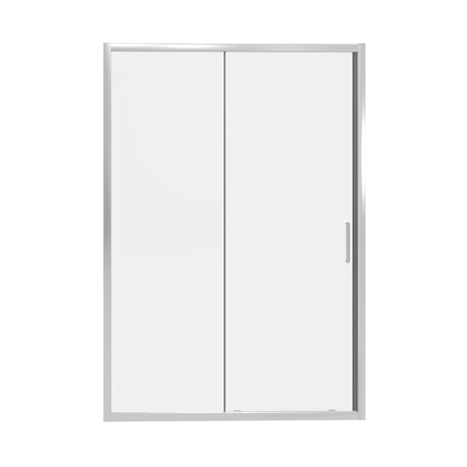 Fit Quick Framed Rectangular Sliding Shower Door Chrome 1000mm x 1850mm (593AE)