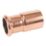 Flomasta  Copper Press-Fit M-Profile Reducer F 22mm x M 28mm 2 Pack