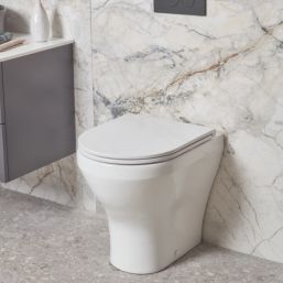 Brixton Soft-Close Comfort Back-to-Wall Pan with Quick-Release Seat