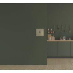 Knightsbridge Screwless 20A 1-Gang DP Control Switch Antique Brass