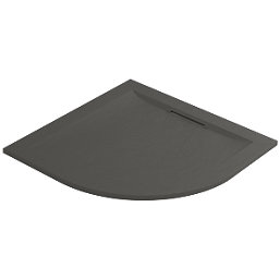Mira Flight Level Quadrant Shower Tray Slate Grey 900mm x 900mm x 25mm