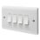 Crabtree Instinct 10AX 4-Gang 2-Way Light Switch  White