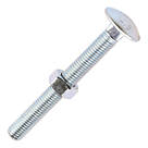 Timco Carriage Bolts Carbon Steel Zinc-Plated M12 x 110mm 25 Pack