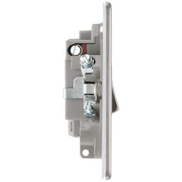 LAP  13A Switched Fused Spur with LED Brushed Stainless Steel