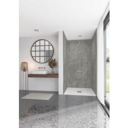 Splashwall Scafell Slate Bathroom Wall Panel Stone Grey 2420mm x 1200mm x 10mm