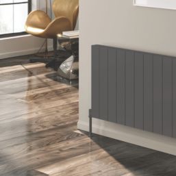 Reina Casina 600mm x 1040mm 3869BTU Anthracite Horizontal Aluminium Radiator