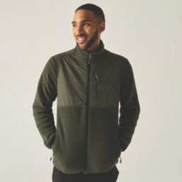 Regatta Morran Full Zip Fleece Dark Khaki  Medium 39-40" Chest