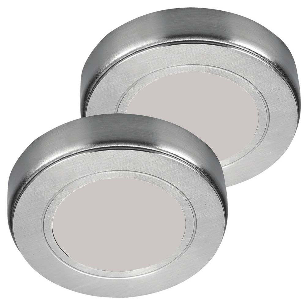 Sensio Hype R Pro Round LED Under Cabinet Lights Steel 4W 231 - 243lm 2 ...