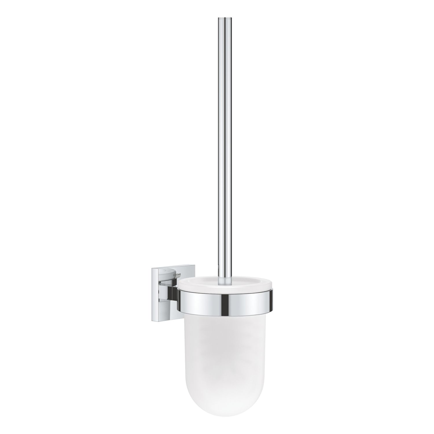 Grohe Start Cube Toilet Brush Set Chrome (593RV)