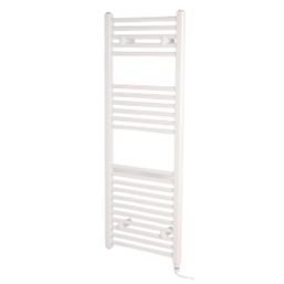 Towelrads 1186mm x 450mm 1365BTU White Flat Electric Towel Radiator