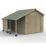 Forest Timberdale 8' x 10' (Nominal) Reverse Apex Tongue & Groove Timber Shed with Store