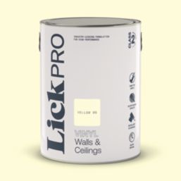 LickPro  5Ltr Yellow 05 Vinyl Matt Emulsion  Paint