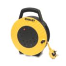 Stanley 13A 4-Gang 7.5m  Cable Reel + 2.1A 2-Outlet Type A USB Charger 240V