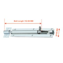 Smith & Locke Adjustable Barrel Gate Bolt Silver 152mm