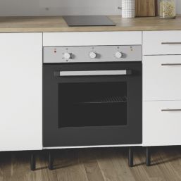 Pragma  Matt White 600mm x 590mm x 860mm Flat Packed Kitchen Appliance Housing Unit