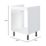 Pragma  Matt White 600mm x 590mm x 860mm Flat Packed Kitchen Appliance Housing Unit