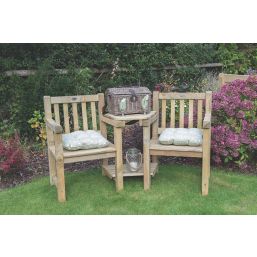 Forest Harvington Garden Love Seat Mixed Softwood 5' 6" x 3'