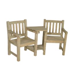 Forest Harvington Garden Love Seat Mixed Softwood 5' 6" x 3'