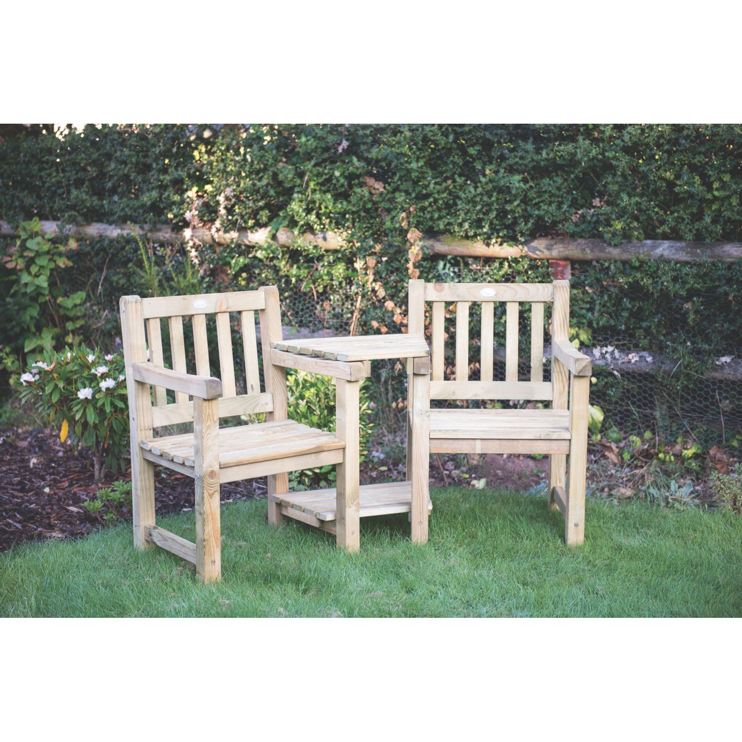 Forest Harvington Garden Love Seat Mixed Softwood 5' 6" x 3' (5943X)