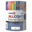 Zinsser All Coat Smooth White Masonry Paint 1Ltr